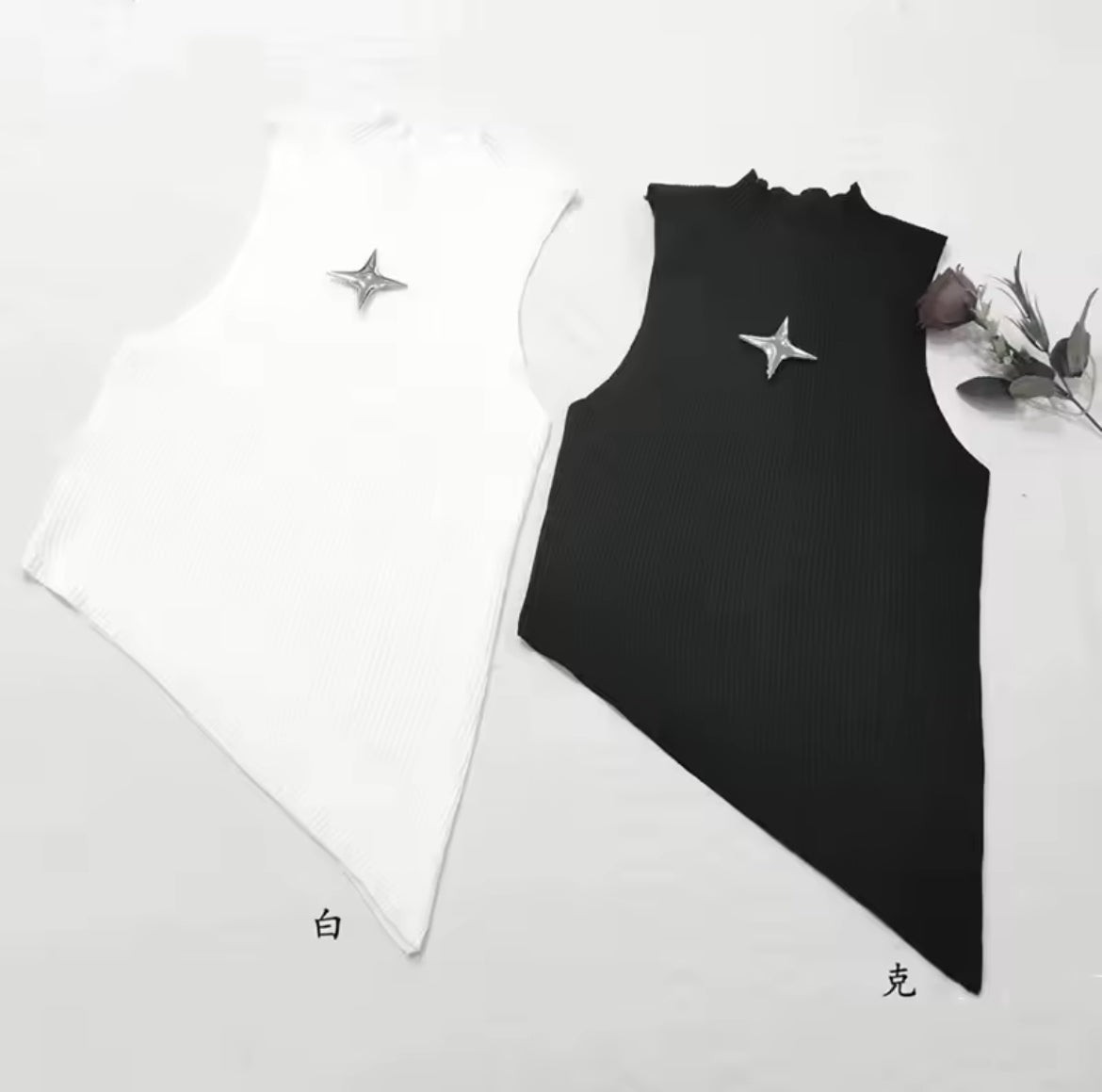 Star Girl Turtle Neck Tank